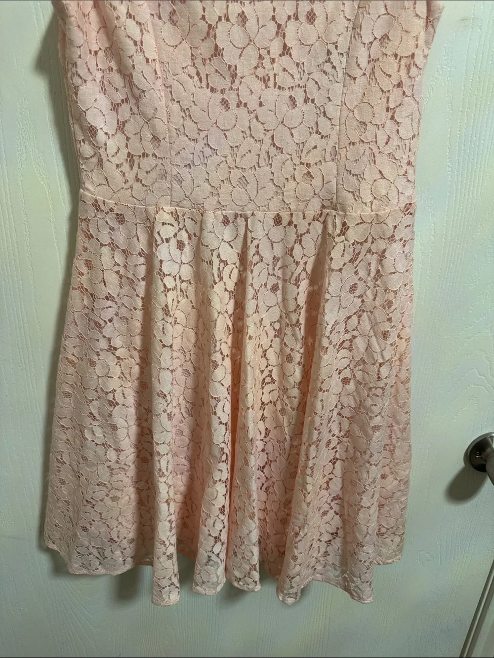 Fit & Flare Pink Lace Floral Sleeveless Dress Girls 14 Summer Wedding Udtfashion